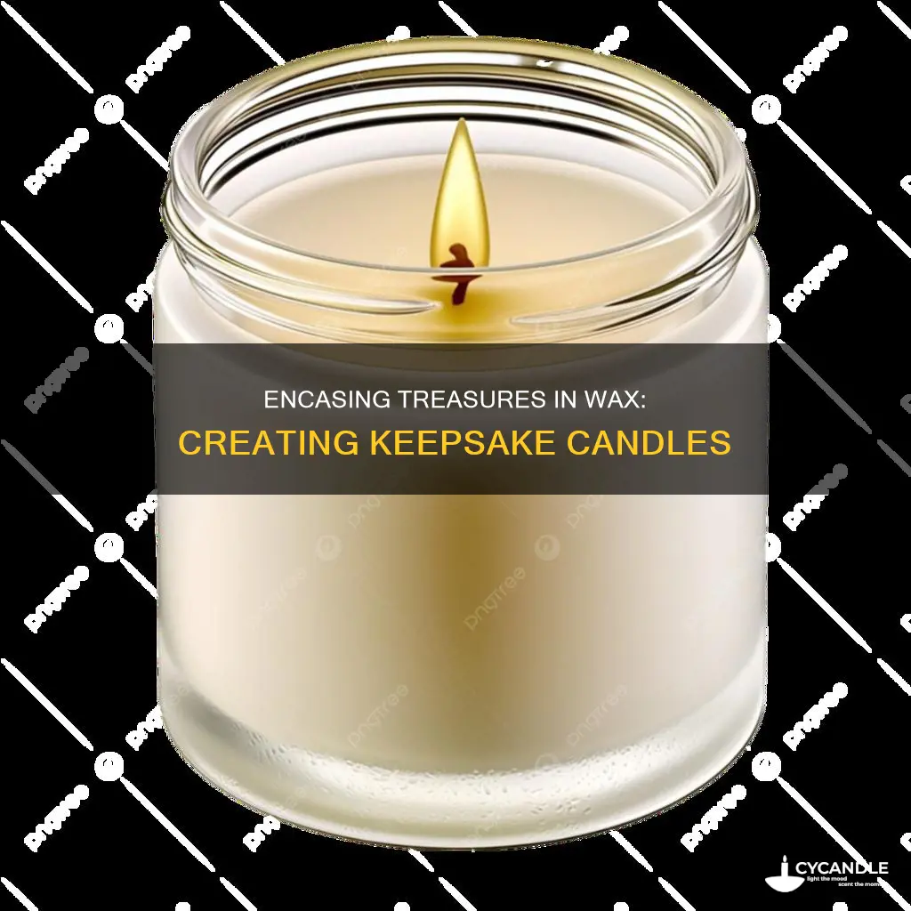 how to encase something in a candle