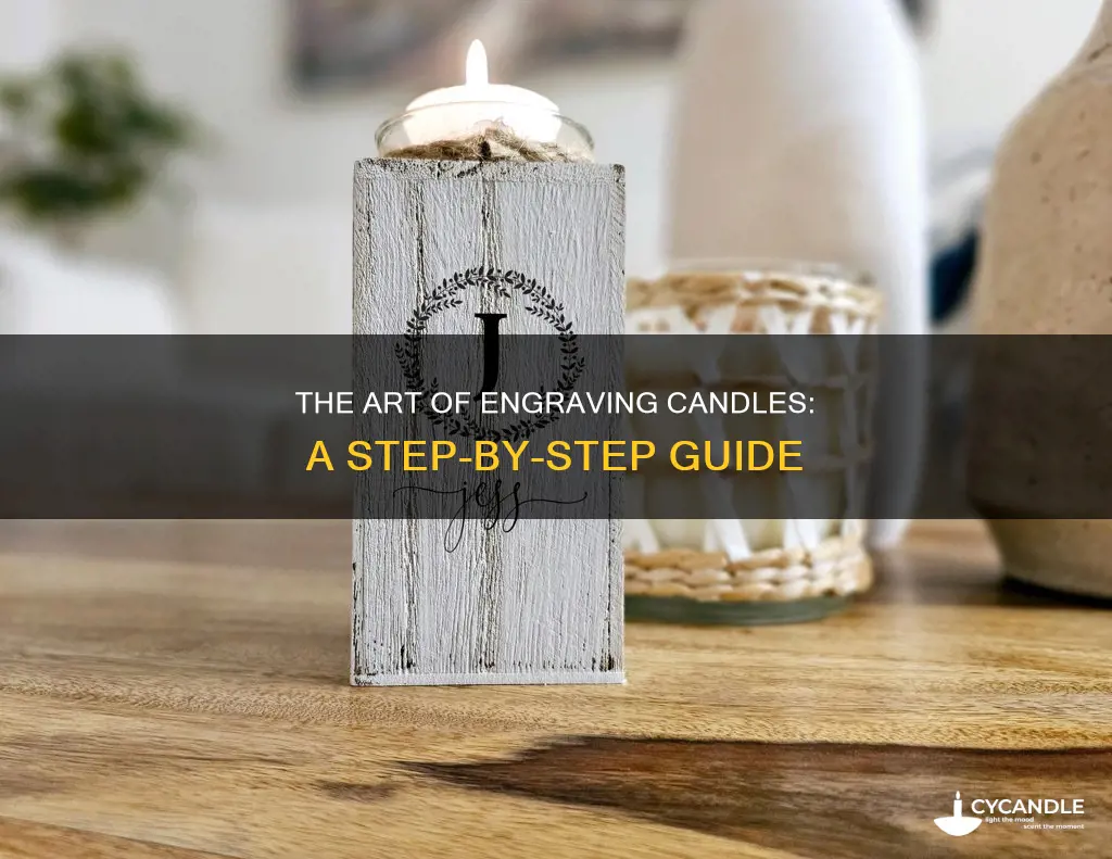 how to engrave a candle