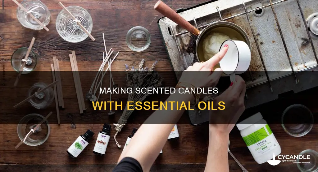 how to essential oils candle