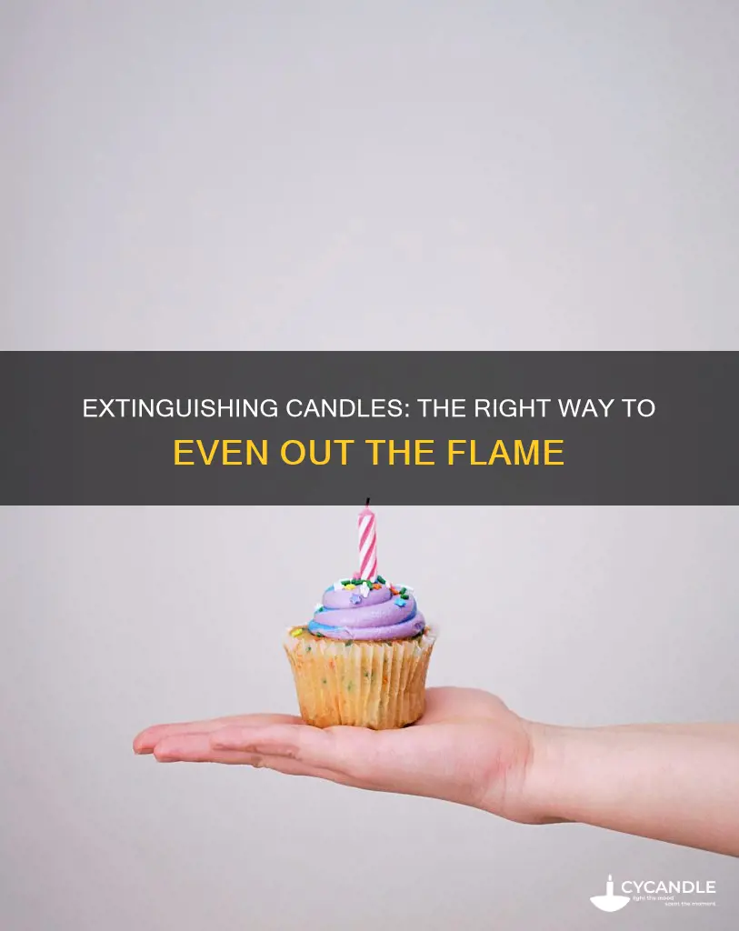 how to even a candle out