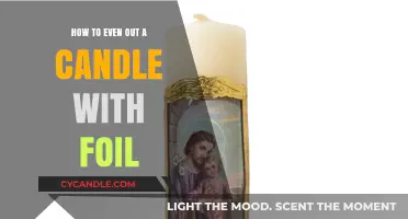 Even Out Your Candles with Foil: Quick and Easy Tricks