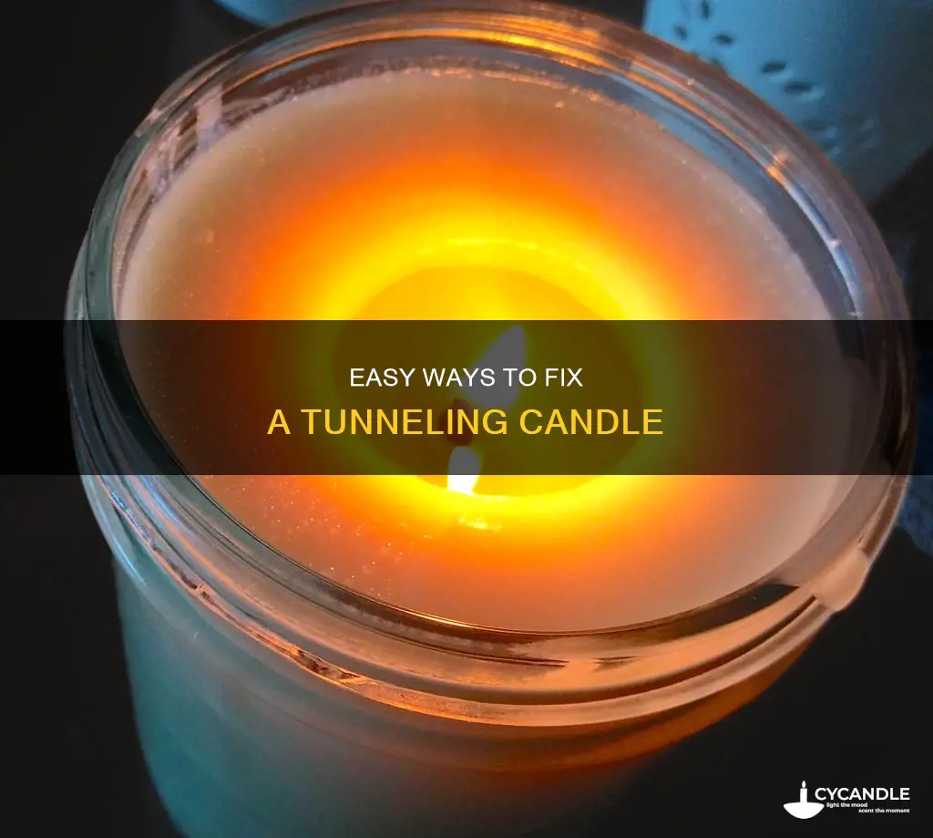 how to even out a tunneled candle