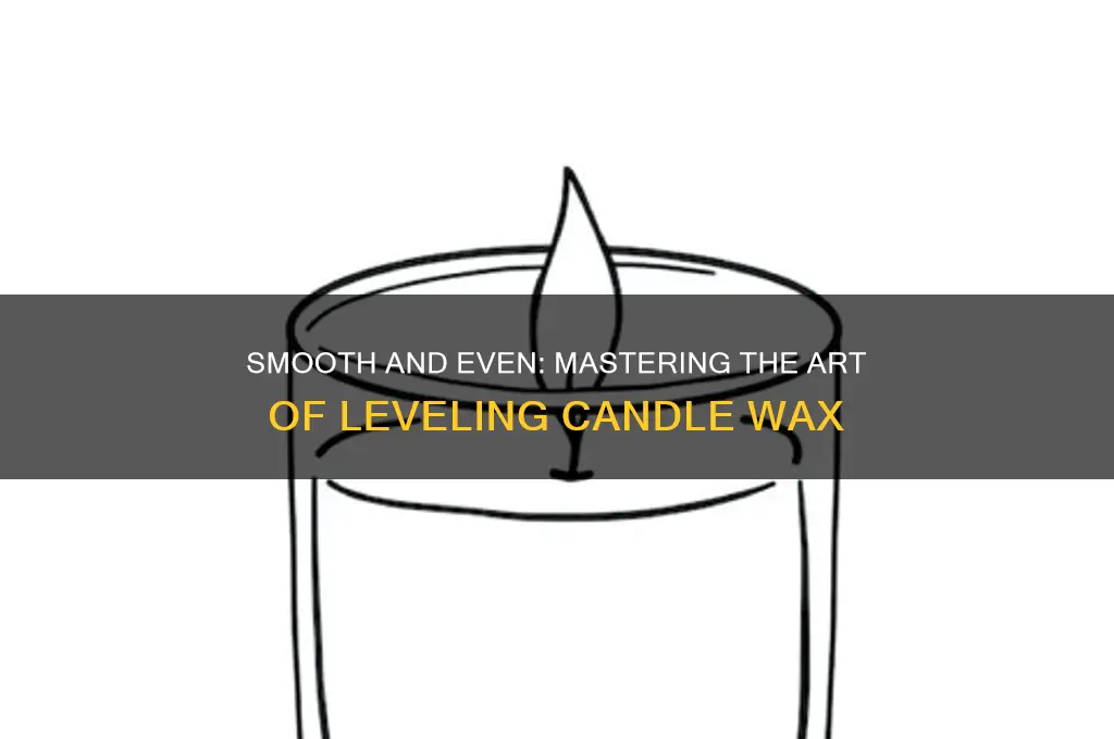 how to even out candle wax