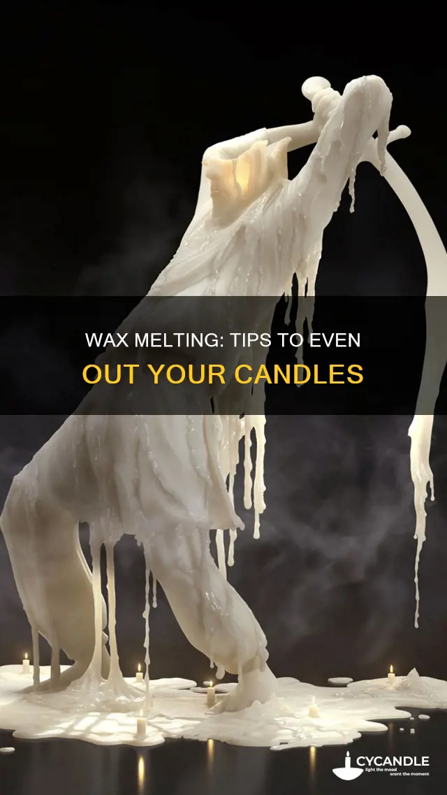 how to even out candle