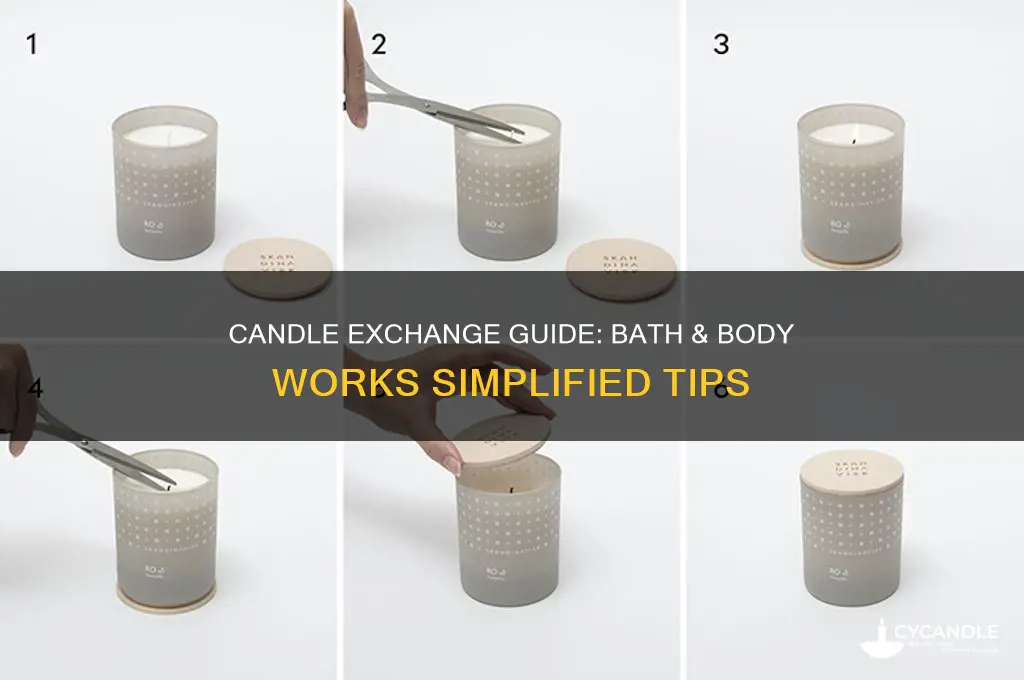 how to exchange candles at bath and body works