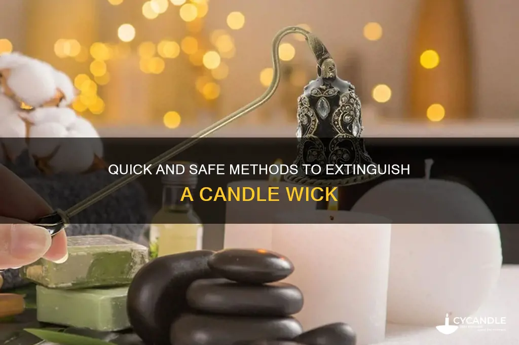 how to extinguish a candle wick