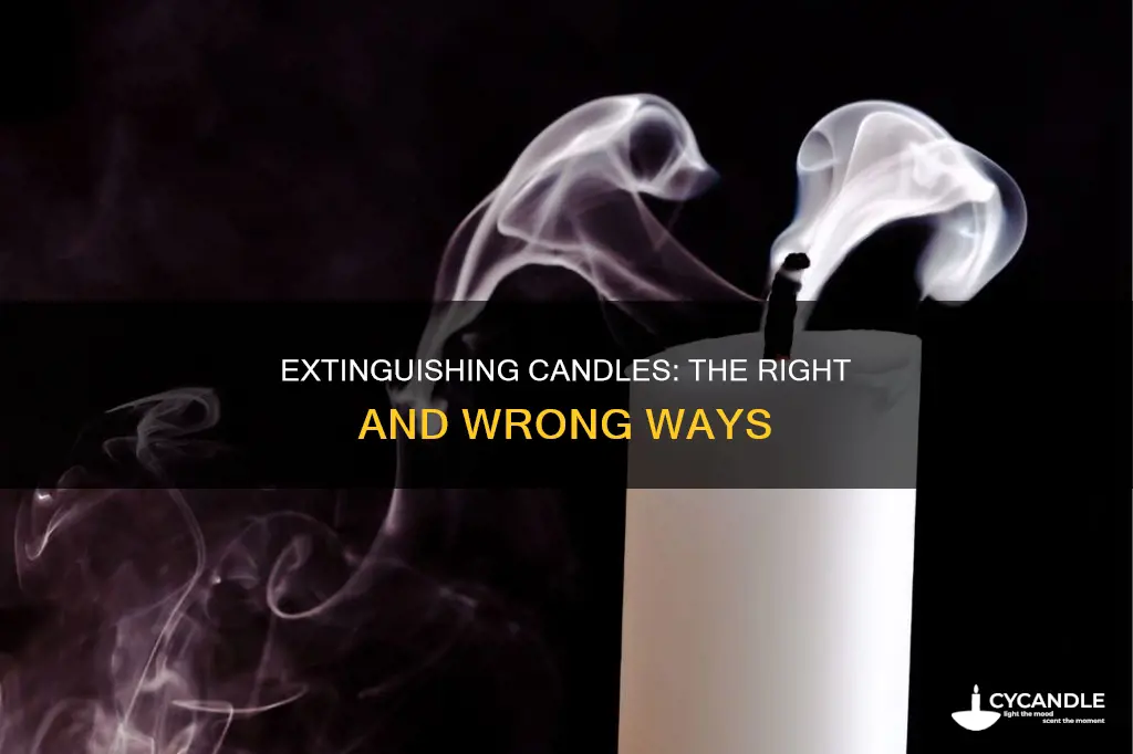 how to extinguish a candle