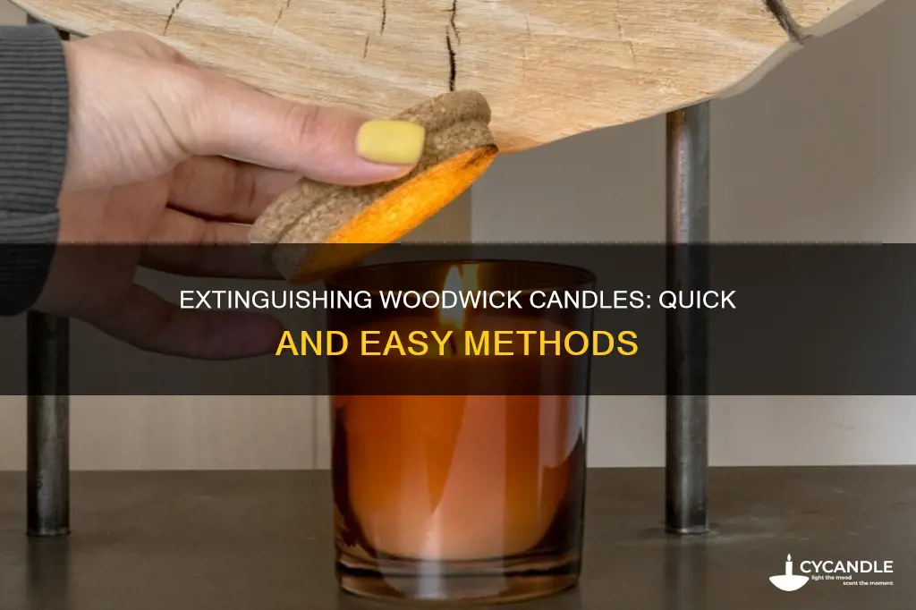 how to extinguish woodwick candles