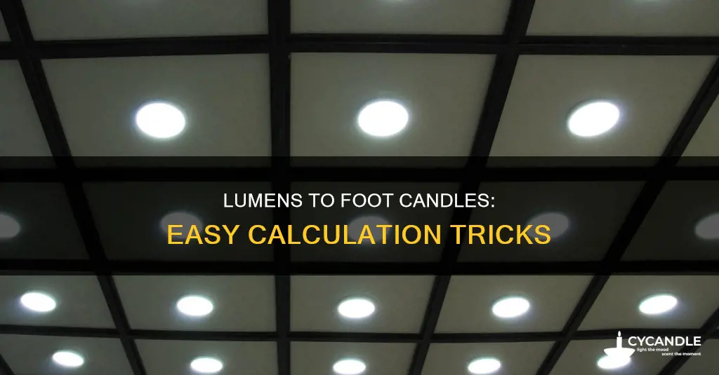 how to figure foot candles from lumens