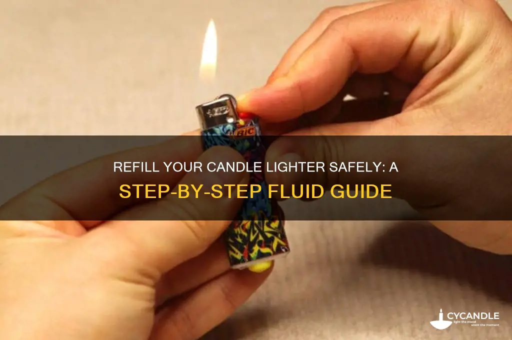 how to fill a candle lighter with lighter fluid