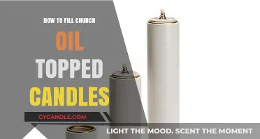 The Art of Filling Church Oil-Topped Candles