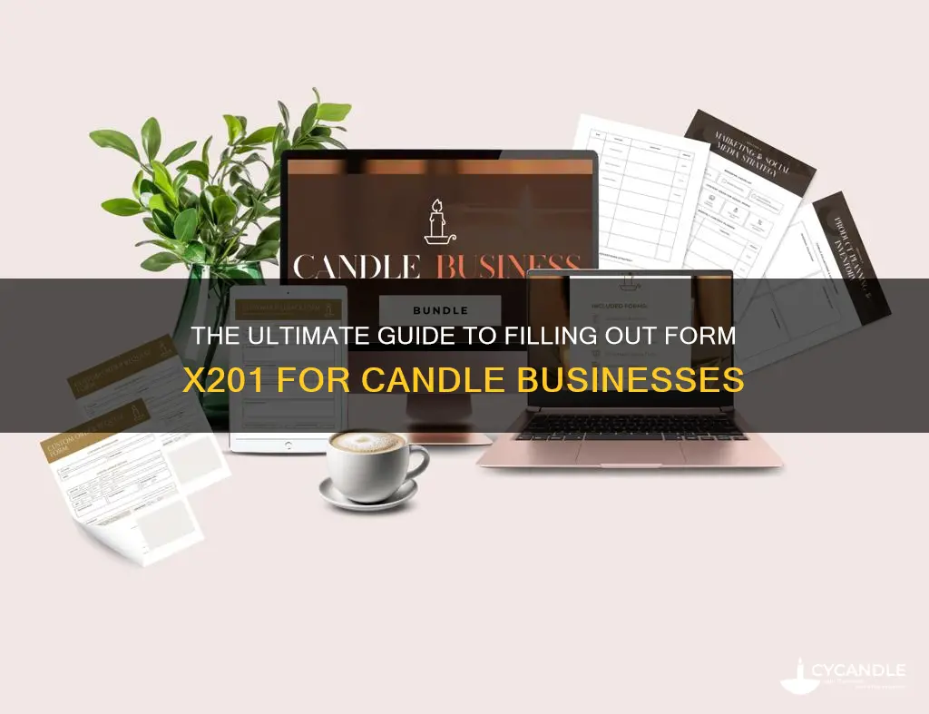 how to fill out x201 form candle business