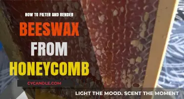 Filtering and Rendering Beeswax: A Step-by-Step Guide to Honeycomb Processing