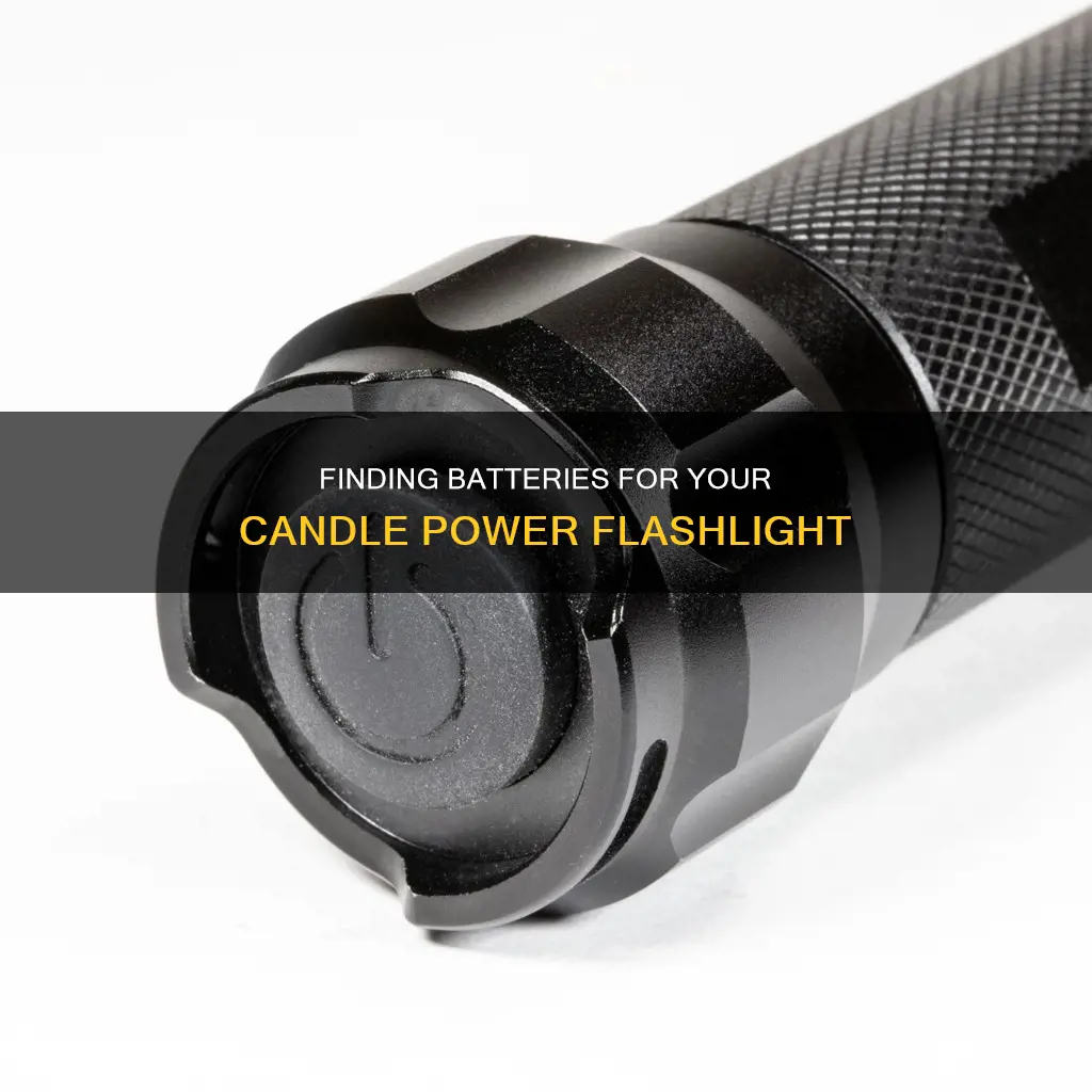 how to find battery in candle power flaslight