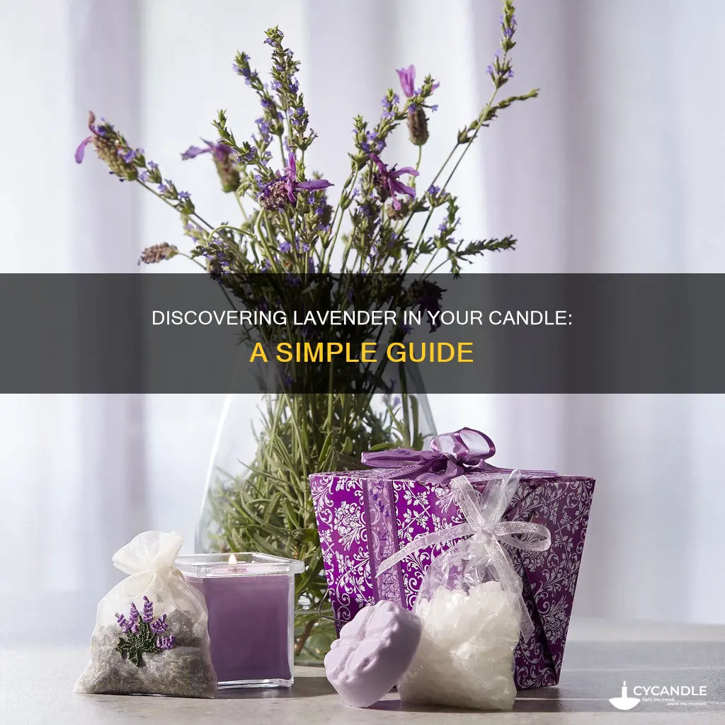 how to find out if lavender is in a candle