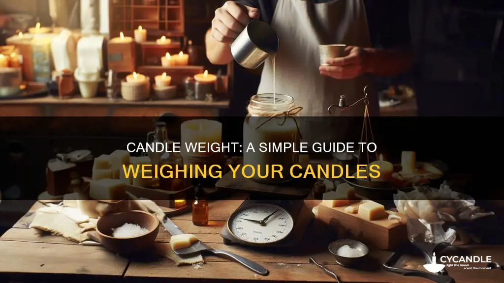 how to find the weight of a candle