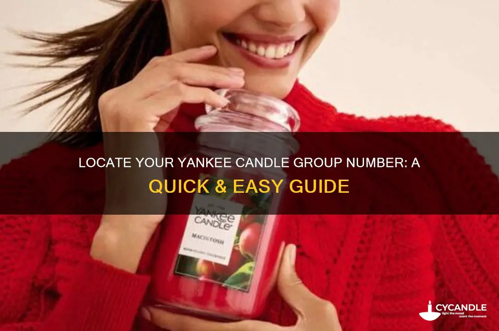 how to find yankee candle group number
