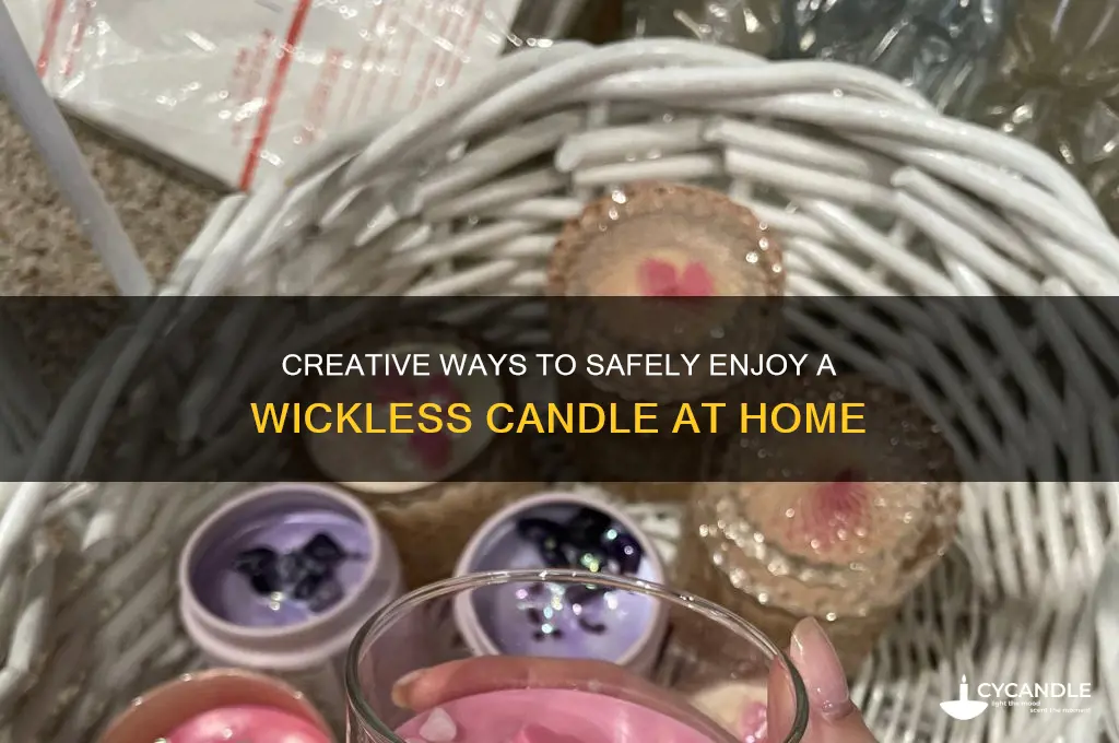 how to finish a candle without wick
