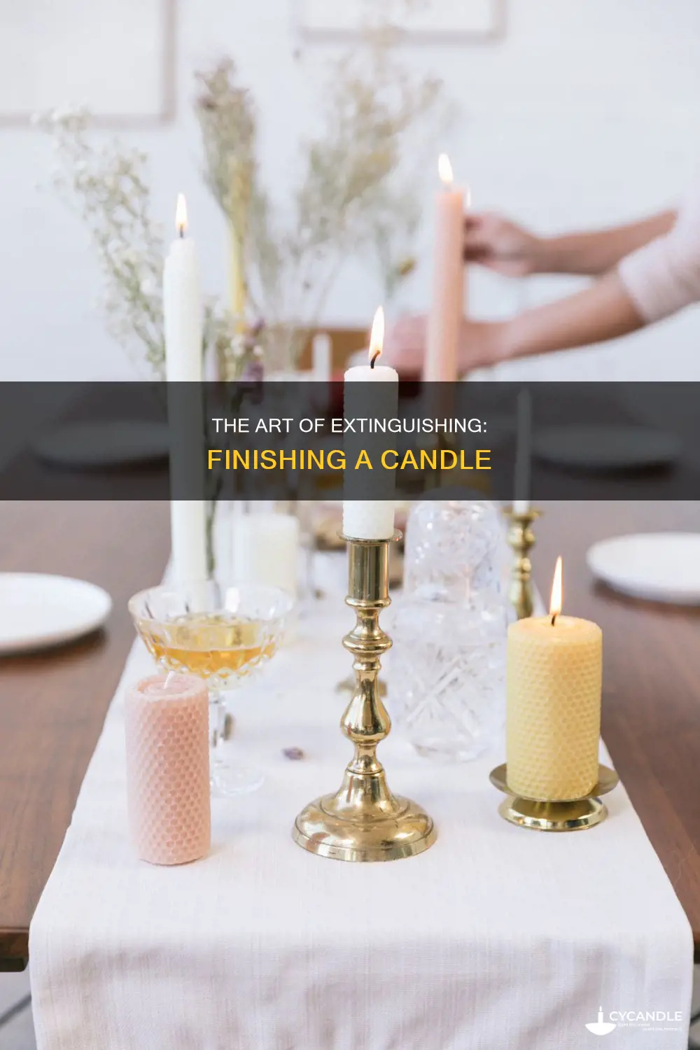 how to finish a candle