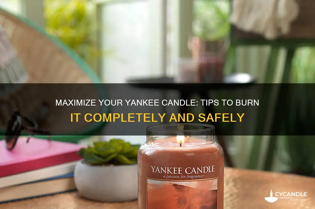 how to finish a yankee candle