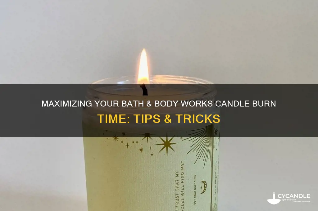 how to finish bath and body works candle