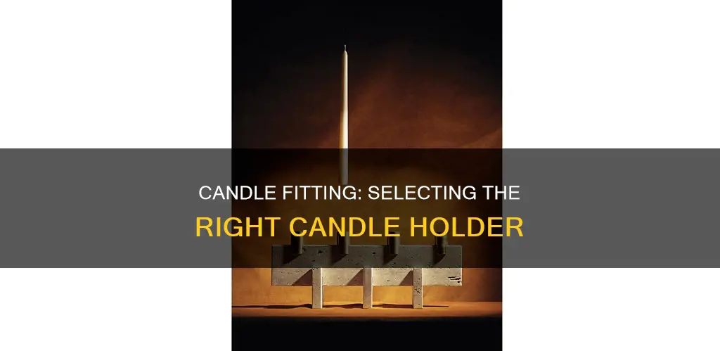 how to fit a candle in a candle holder