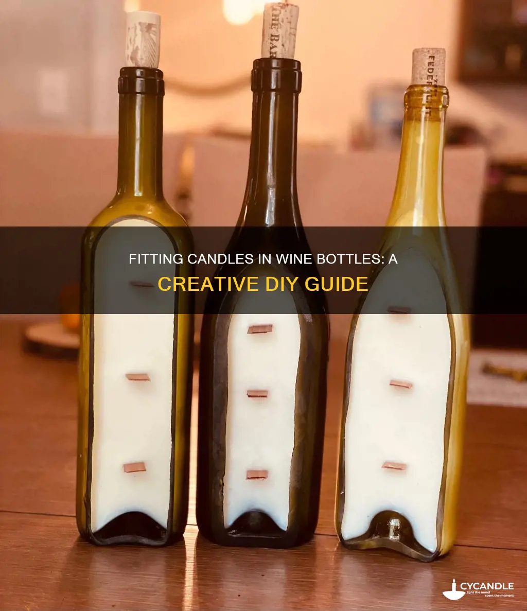 how to fit a candle in a wine bottle