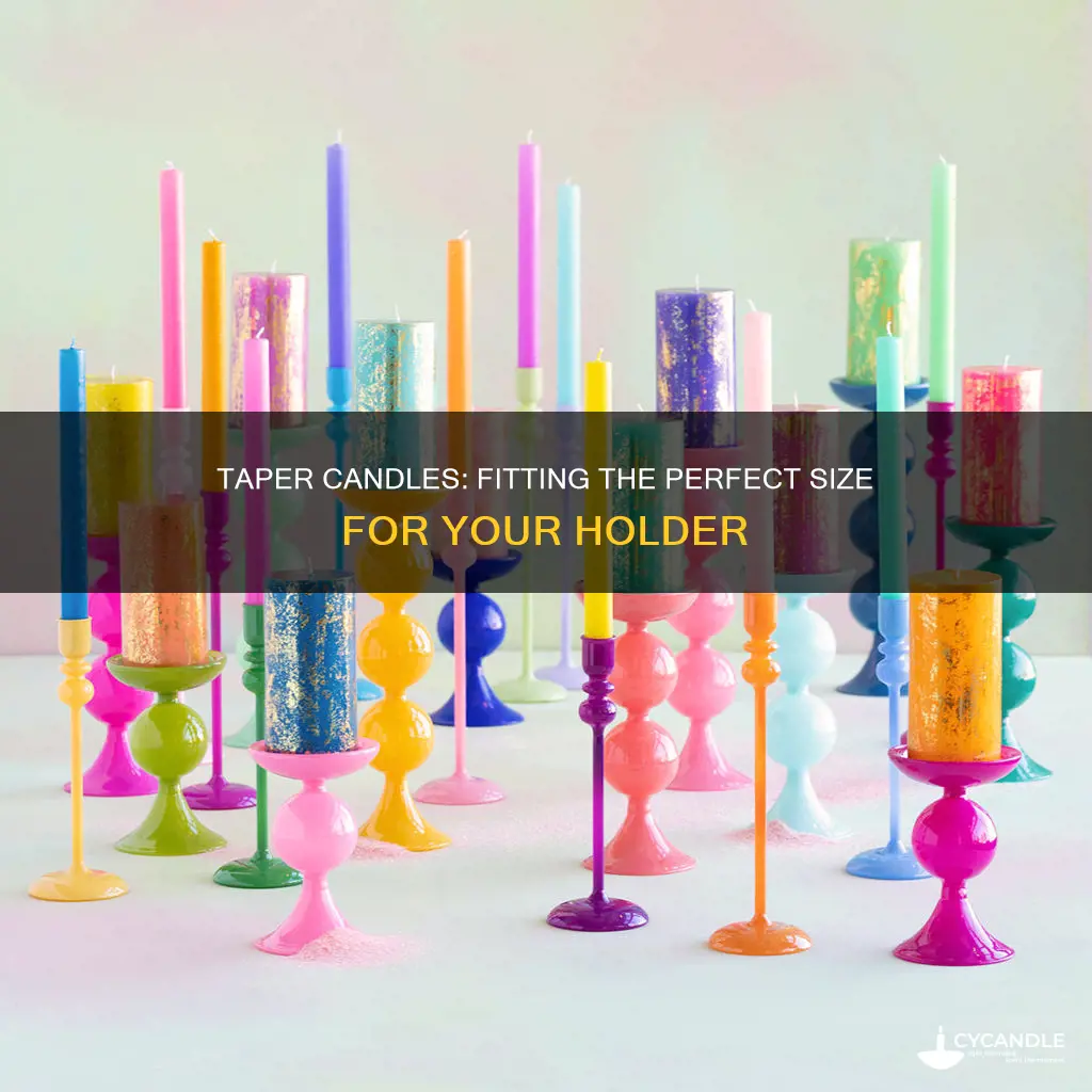 how to fit taper candles