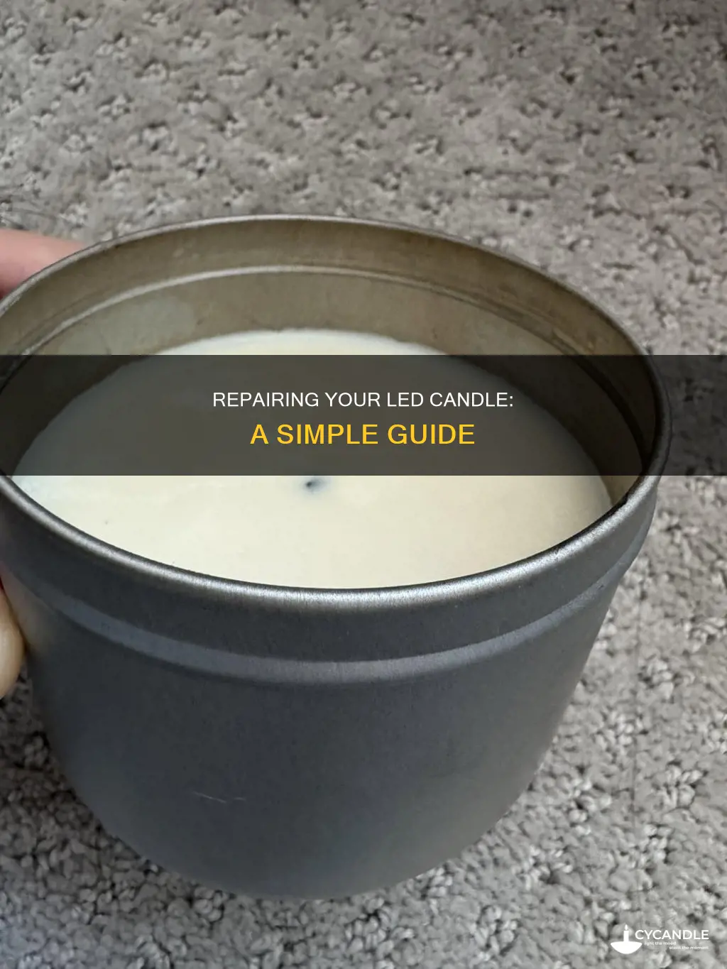 how to fix a battery led candle