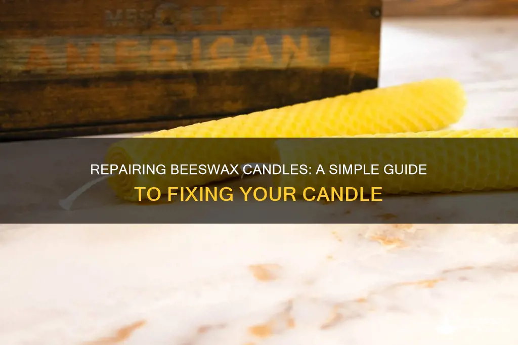 how to fix a beeswax candle