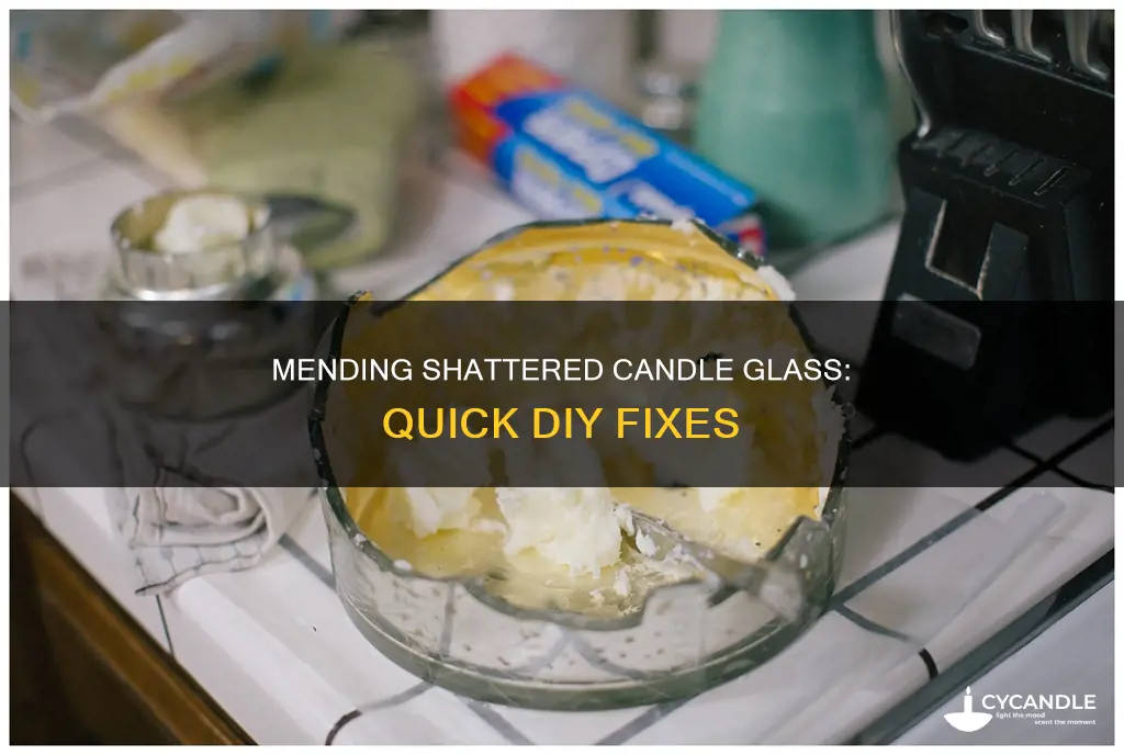 how to fix a broken candle glass