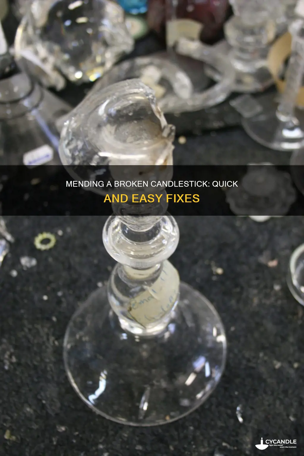 how to fix a broken candle stick