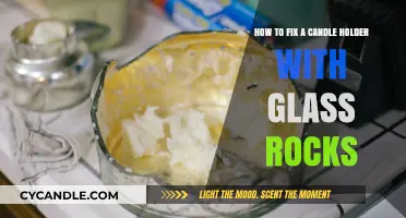Repairing Candle Holders: Glass Rocks to the Rescue