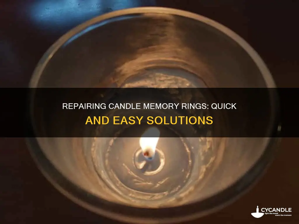 how to fix a candle memory ring