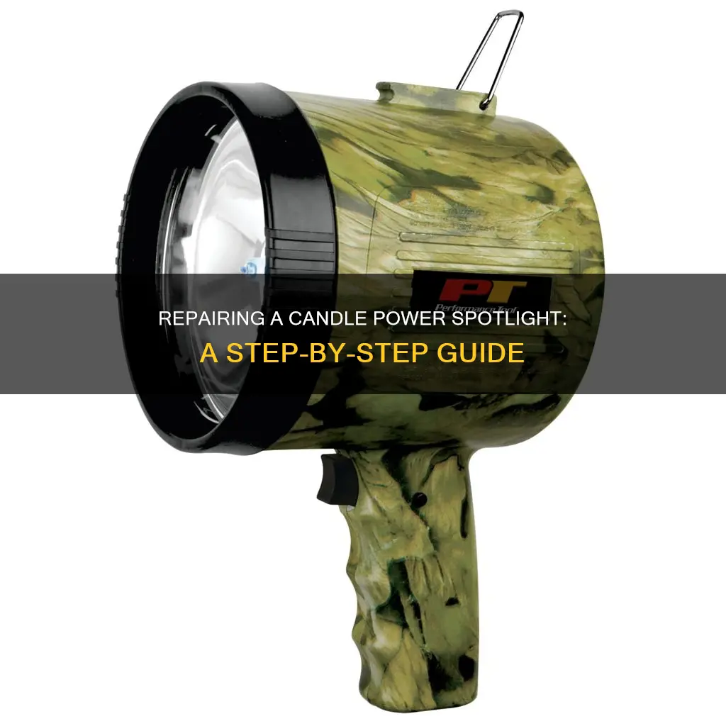 how to fix a candle power spotlight