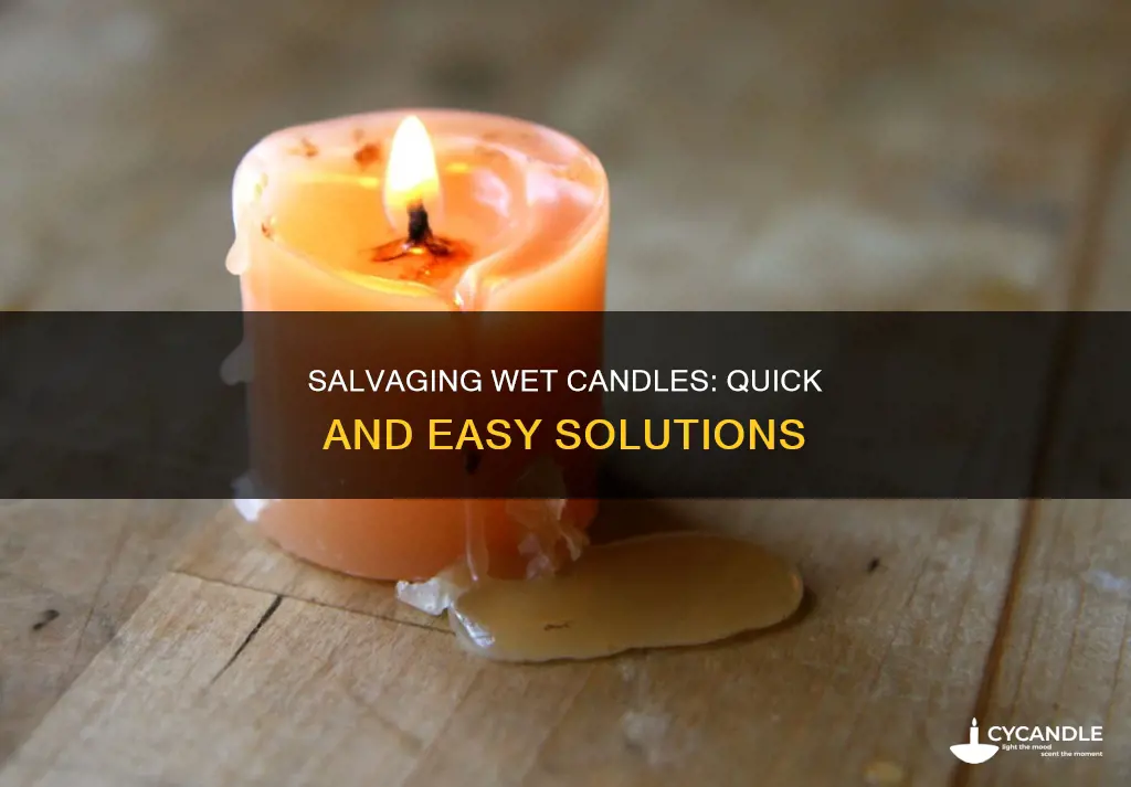 how to fix a candle that got wet