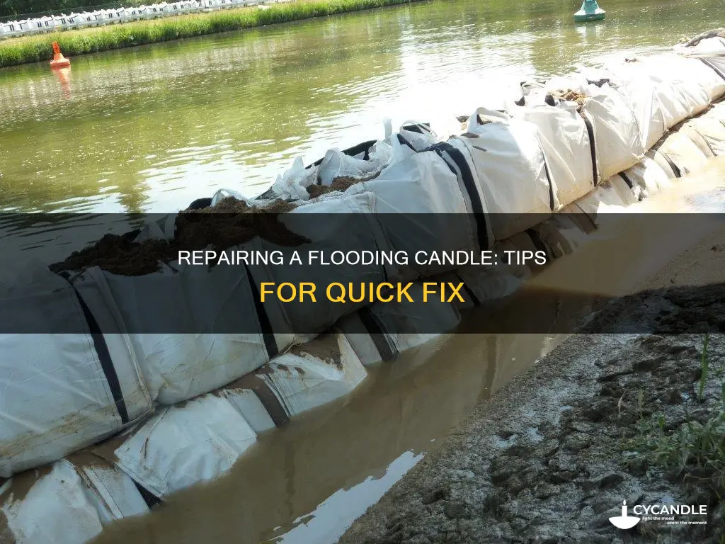 how to fix a candle that keeps flooding