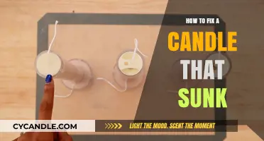 Repairing a Sunken Candle: Quick and Easy DIY Solutions