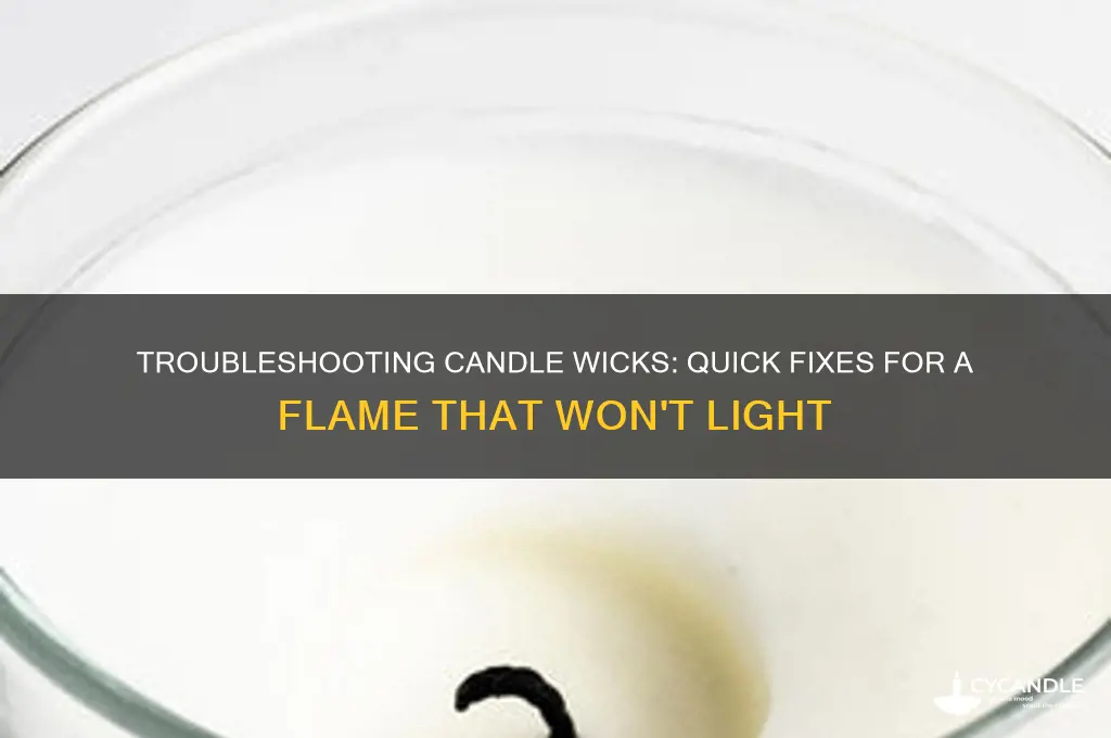 how to fix a candle wick that won
