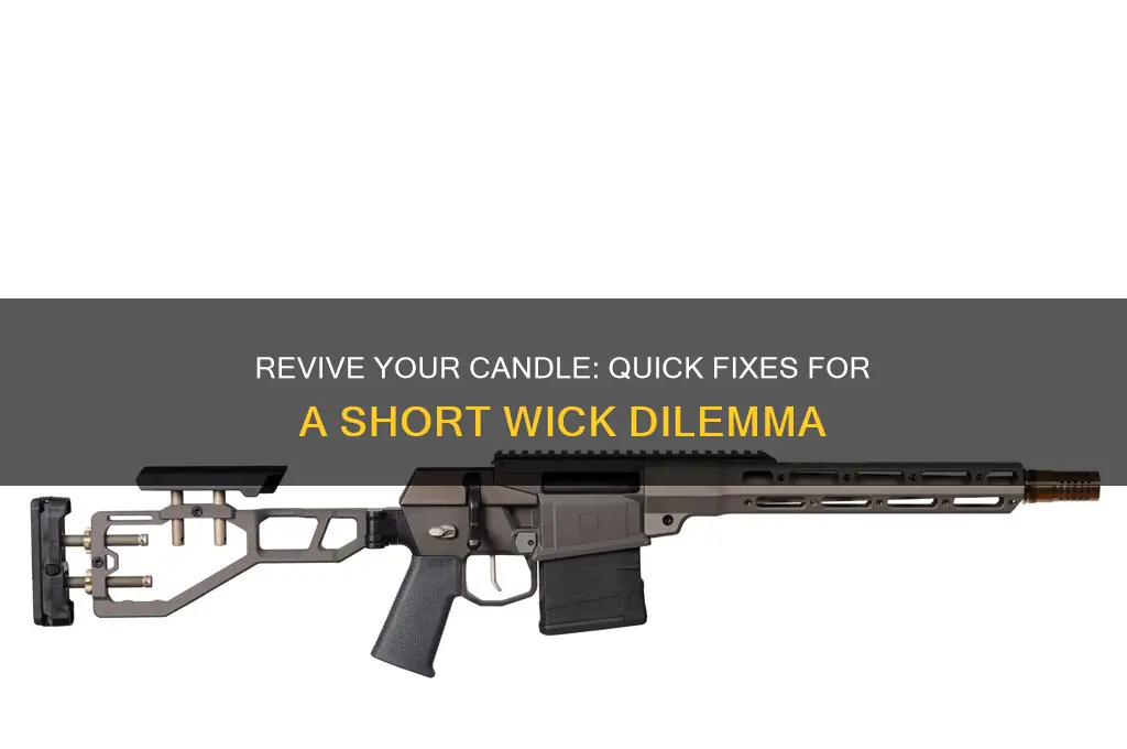 how to fix a candle with a short wick