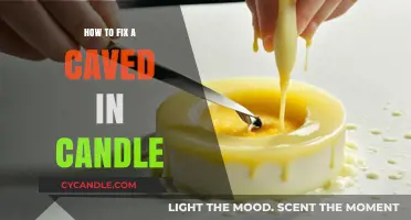 Repairing a Caved-In Candle: Quick and Easy DIY Solutions