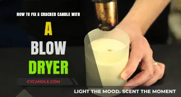 Repair Cracked Candles: Blow Dryer Technique