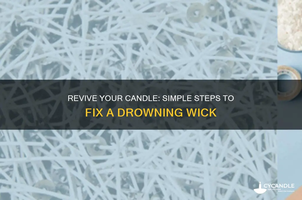 how to fix a drowning candle wick