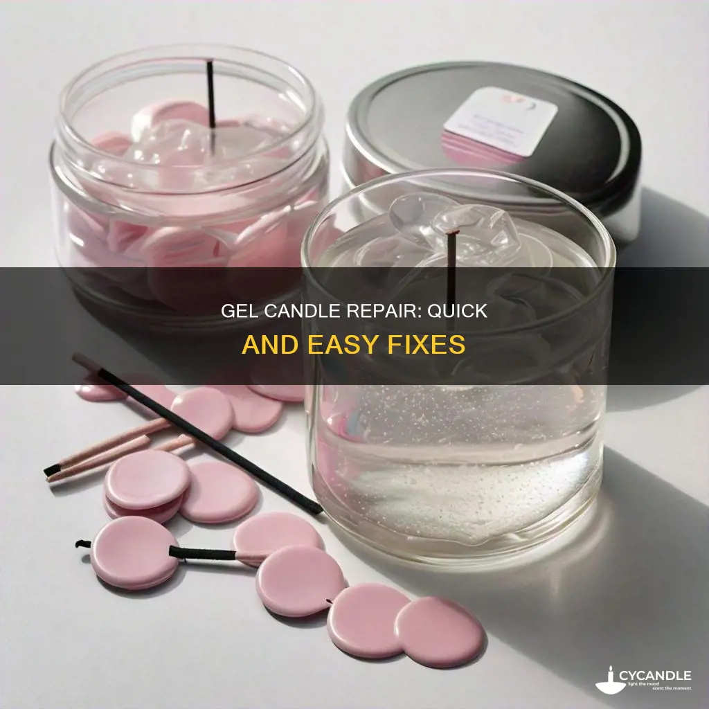 how to fix a gel candle