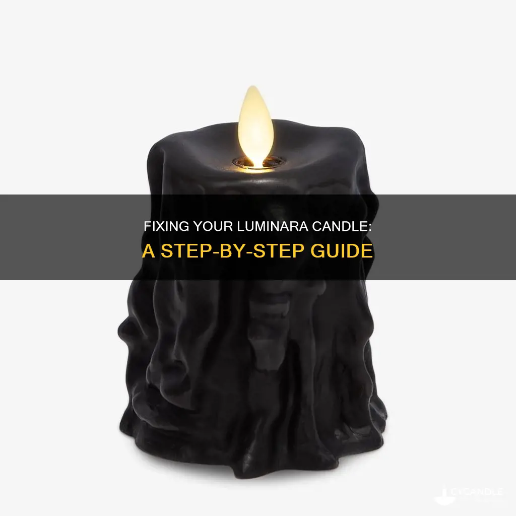 how to fix a luminara candle