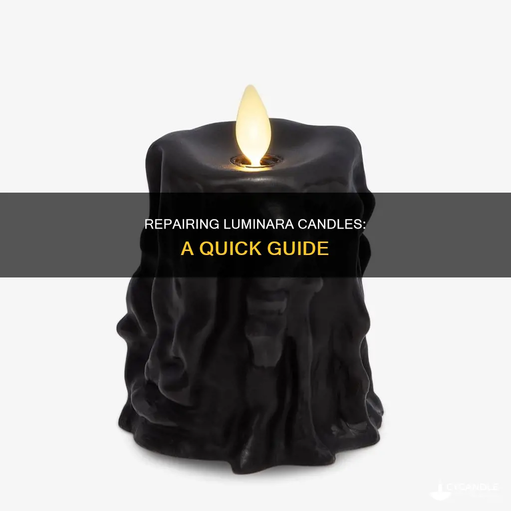 how to fix a luminera candle