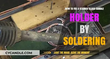 Repairing Stained Glass: Soldering Candle Holder Joins