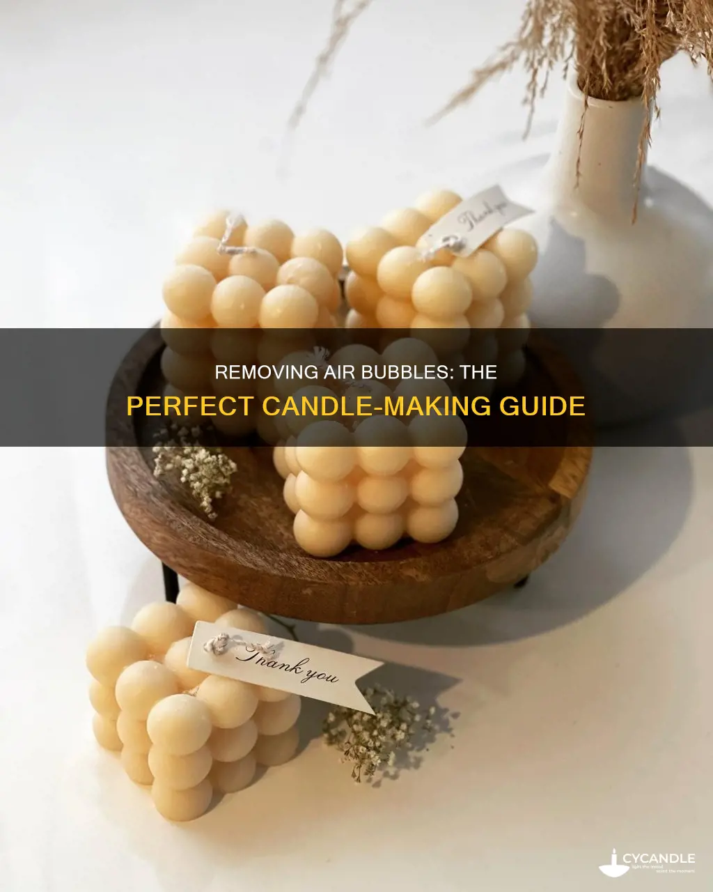 how to fix air bubbles in candles