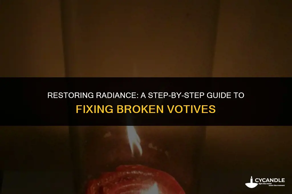 how to fix broken votive