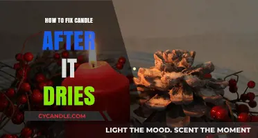 Repairing Candles: A Quick Fix for Dry Wax